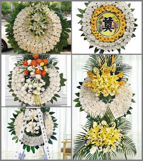 湖南永州道县四马桥镇梁木洞村花圈速递